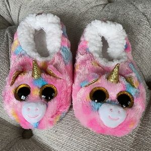 TY Fantasia Unicorn slippers